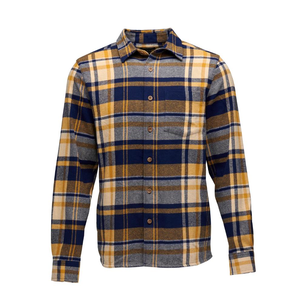 Black Diamond - Project Flannel - Men's - Indigo-Gold Plaid