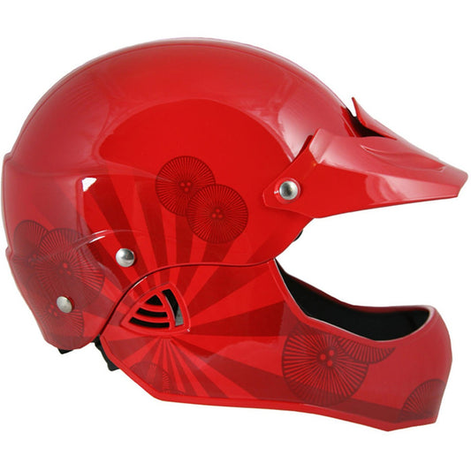 NRS - WRSI Moment Fullface Helmet with Vents - Red SM/MD - Red