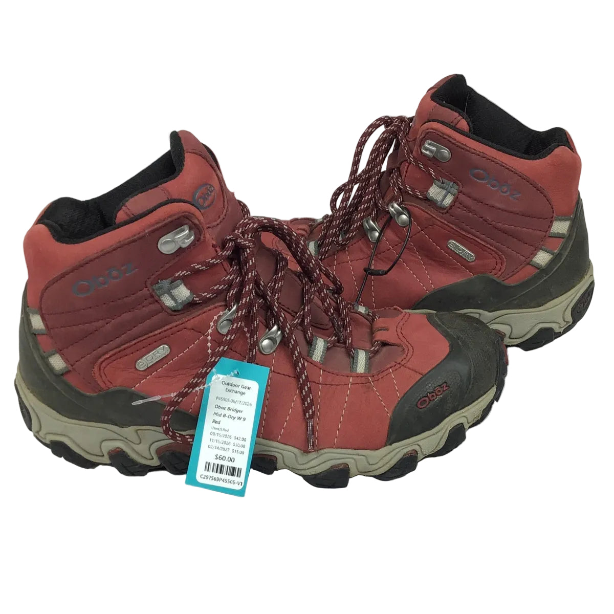Oboz Bridger Mid B-Dry W 9 Red