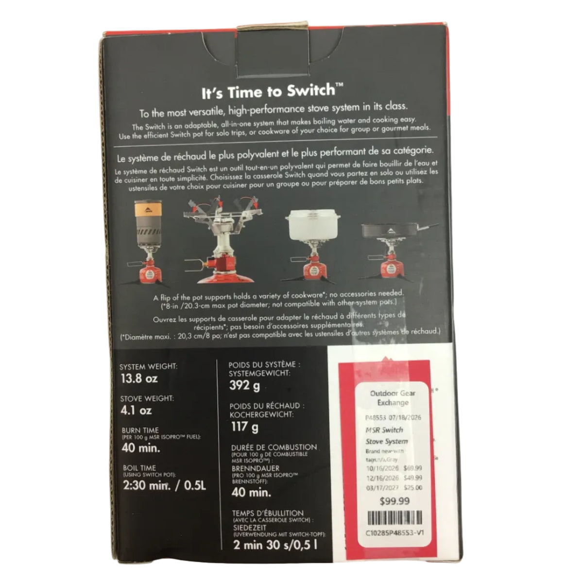 MSR Switch Stove System