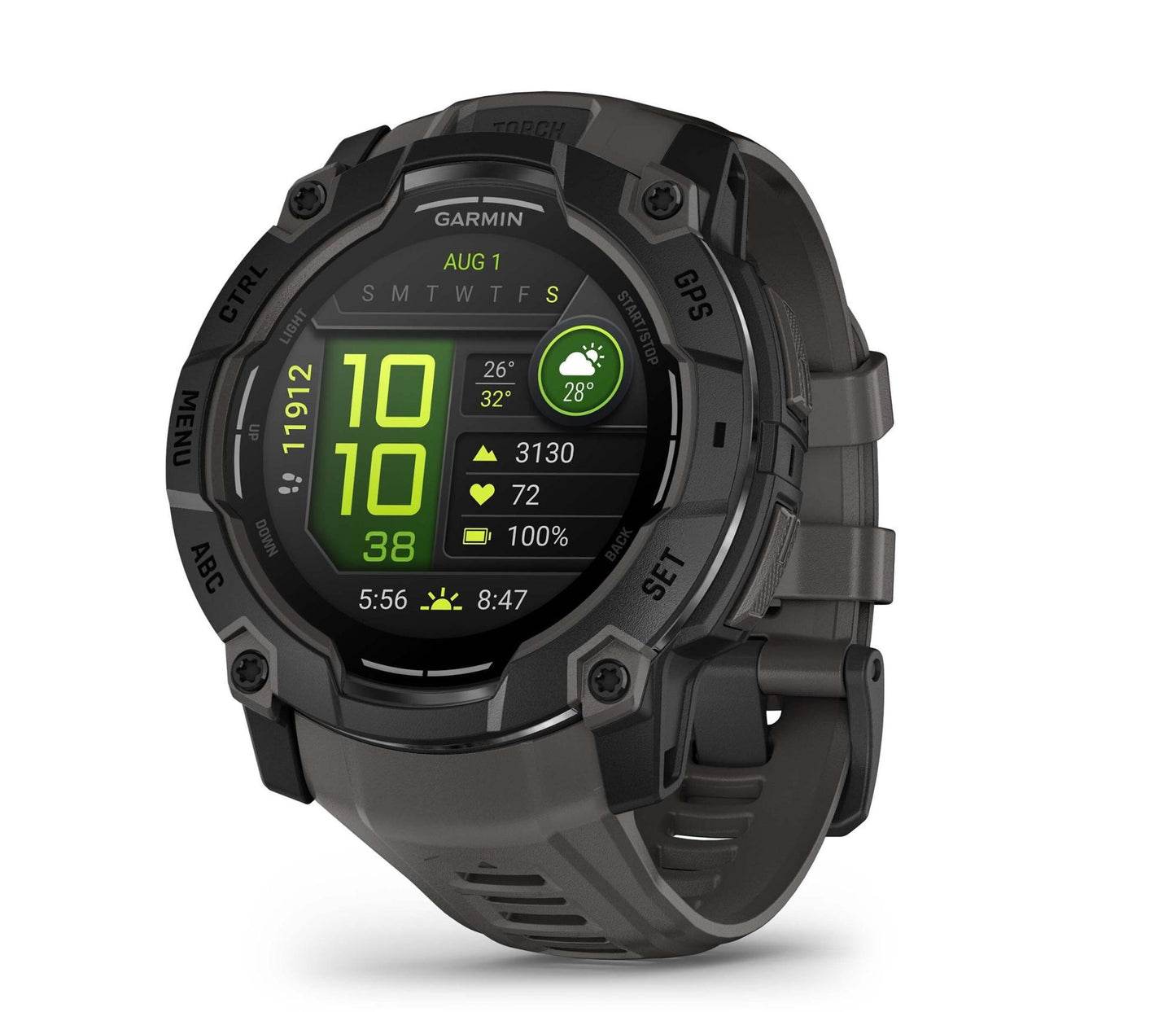 Garmin - Instinct 3 - 50mm AMOLED - Black/Charcoal