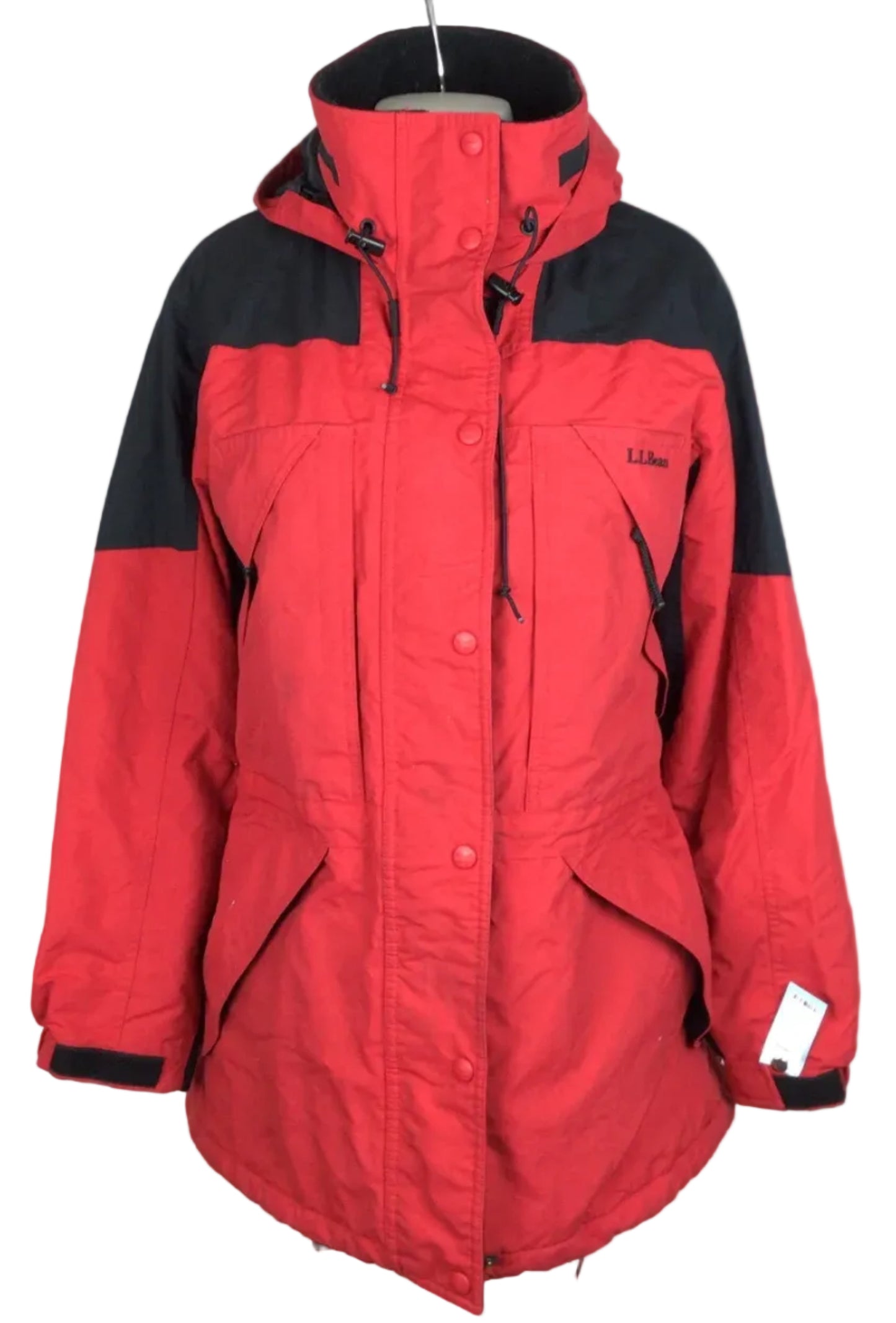LL BEAN INS WINTER JKT WMN LGP RED/BLK
