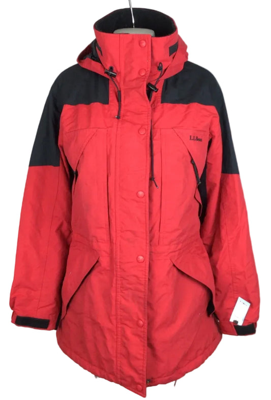 LL BEAN INS WINTER JKT WMN LGP RED/BLK