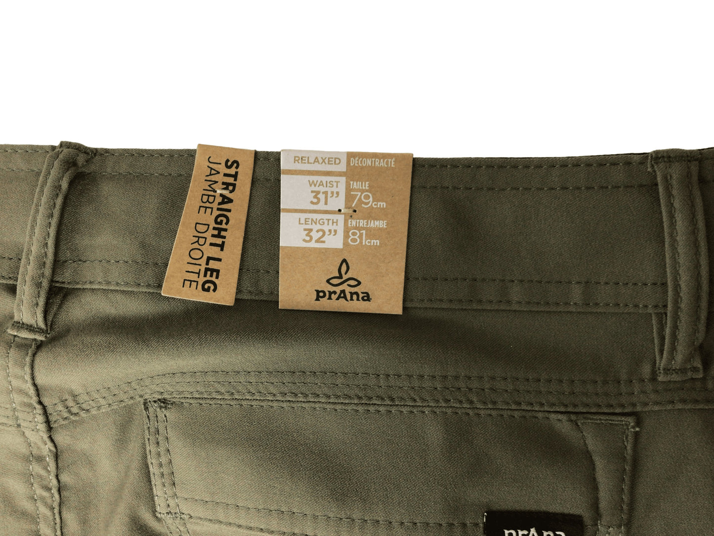 Prana Stretch Zion Pant II M 31x32 Slate Green