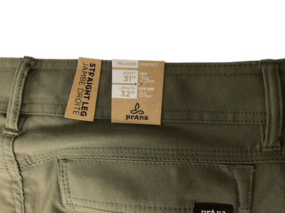Prana Stretch Zion Pant II M 31x32 Slate Green