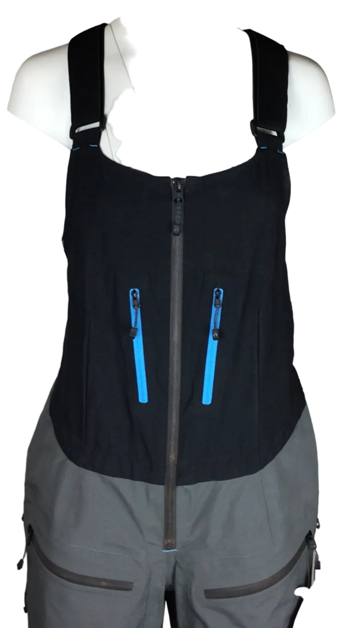 FIRST ASCENT FINE LINE BIBS W LG GREY