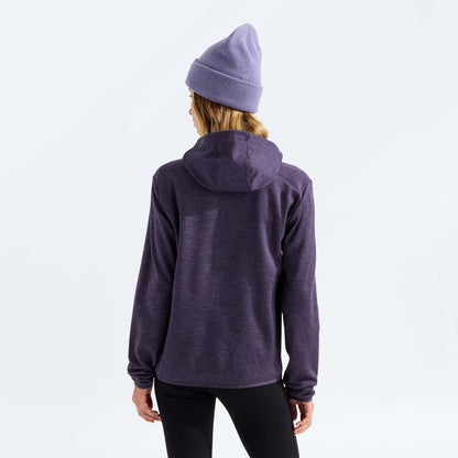 The North Face - Women's TNF Performance Fleece Full Zip Hoodie - Endless Dusk Dark Heather/Grounded Plum