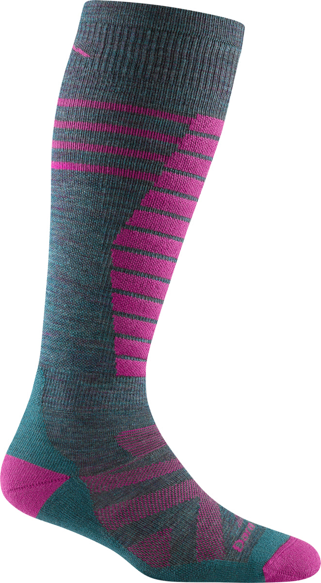 Darn Tough - Edge OTC Midweight With Cushion W/ Padded Shin - Teal