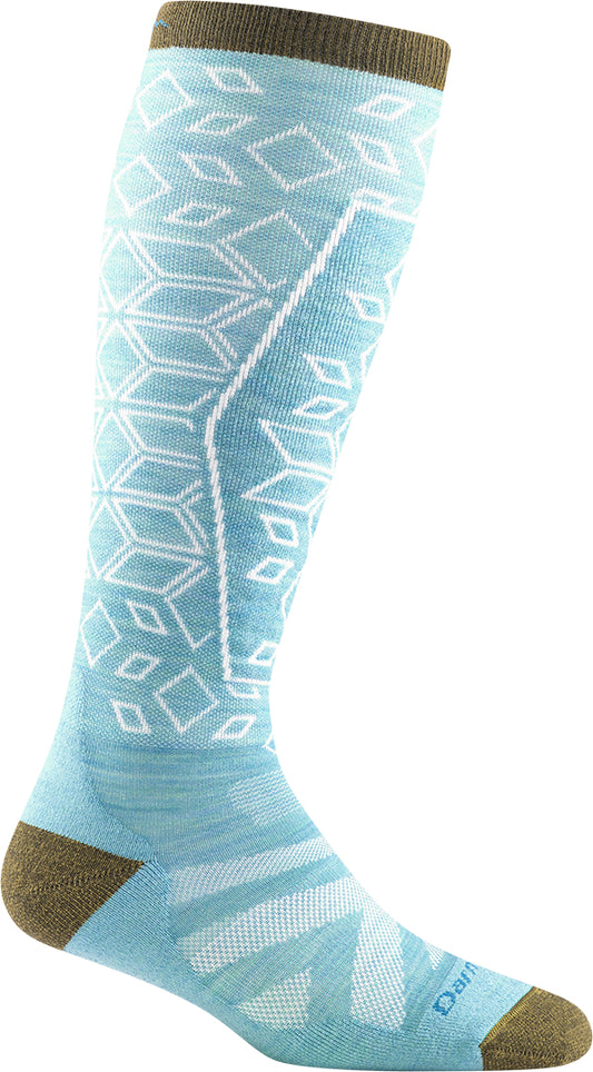 Darn Tough - Traverse OTC Lightweight With Cushion W/ Padded Shin - Aqua