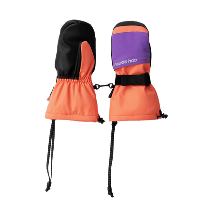 Kids Bearclaw Mittens - Coral/Grape