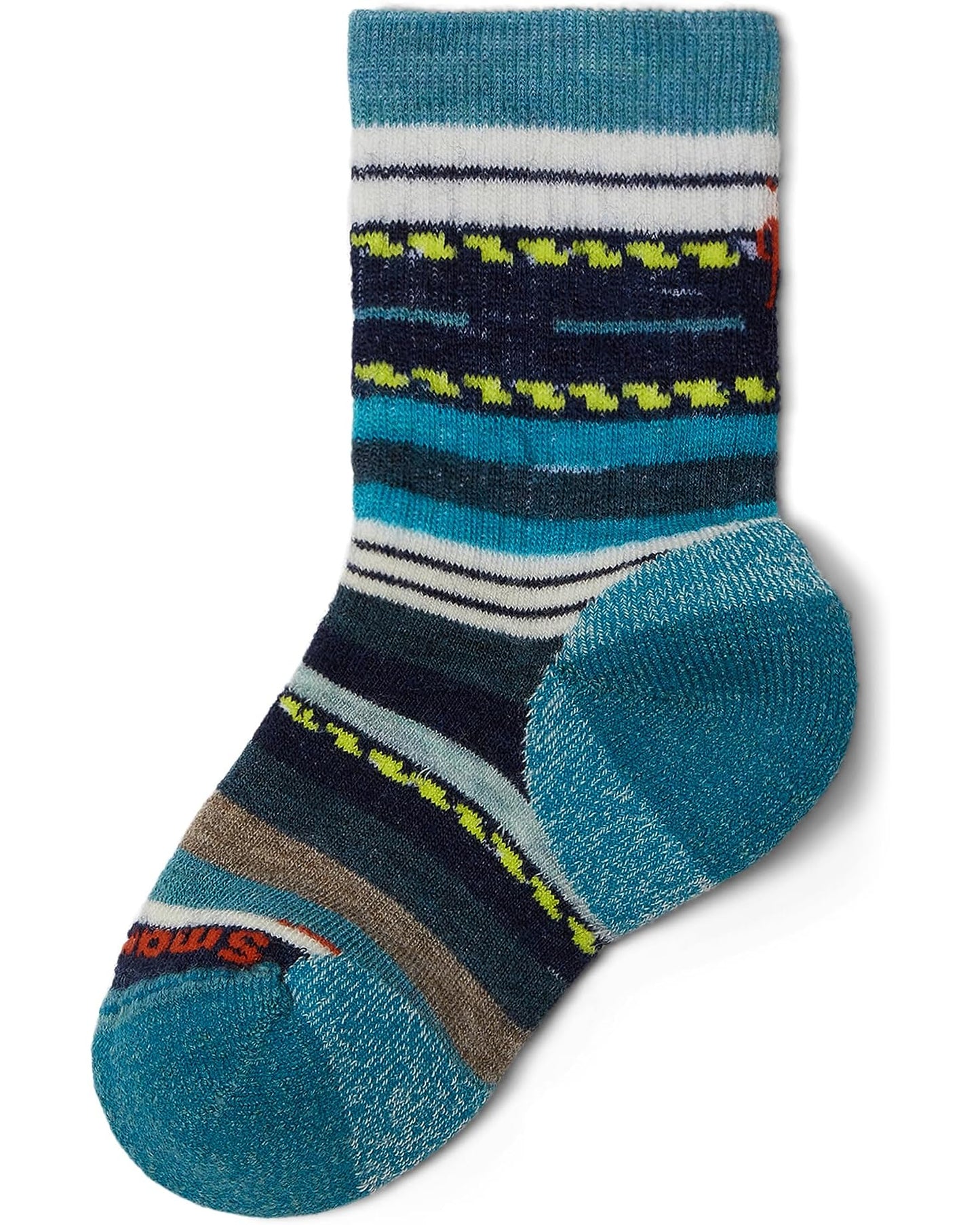 Smartwool - Hike Full Cushion Margarita Crew Socks - Kids; - Laguna Blue