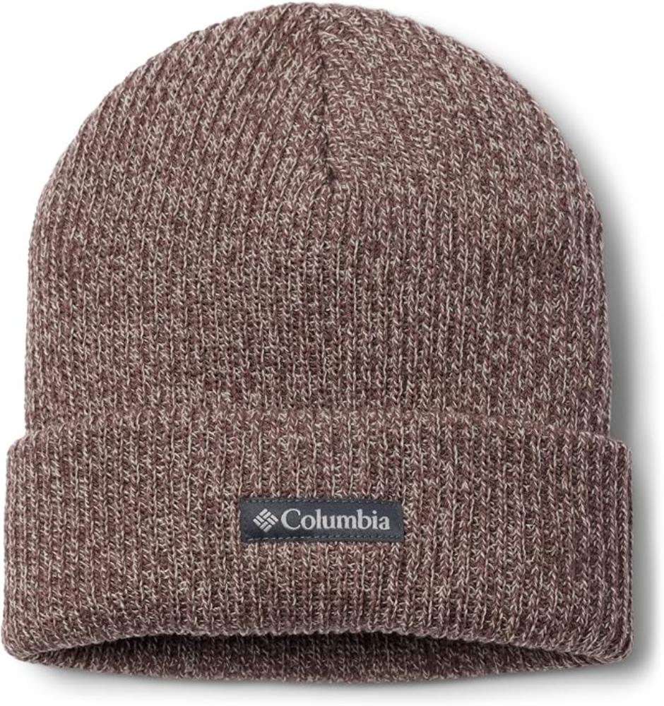 Columbia - Whirlibird Cuffed Beanie - Unisex - Basalt, Dark Stone Marled, Logo