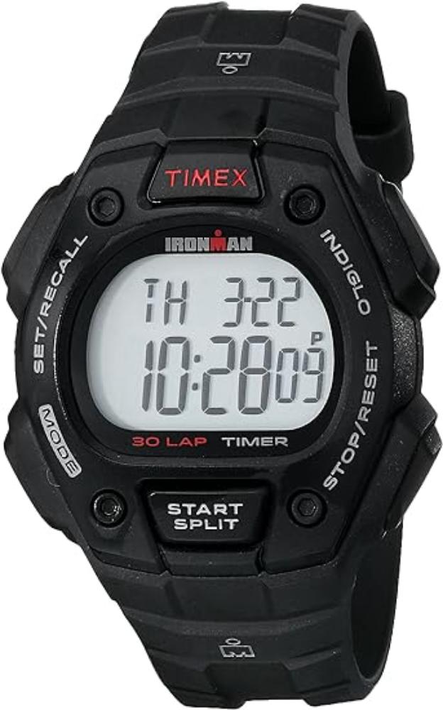 Timex - IRONMAN Classic 30 Oversized Resin Strap Watch - Black