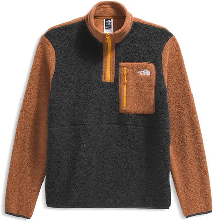 The North Face - Yumiori 1/4 Zip - Men's - Asphalt Grey/Burnt Umber/Summit Gold