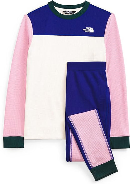 The North Face - Waffle Baselayer Set - Teen - Cameo Pink