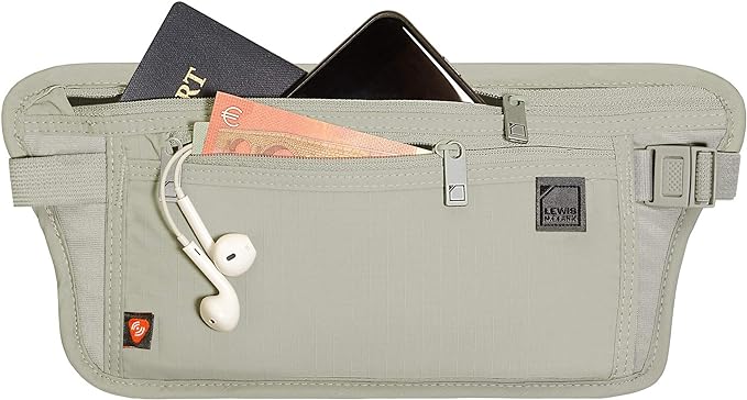 Lewis N Clark - RFID Waist Stash Belt - Tan