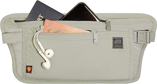 Lewis N Clark - RFID Waist Stash Belt - Tan