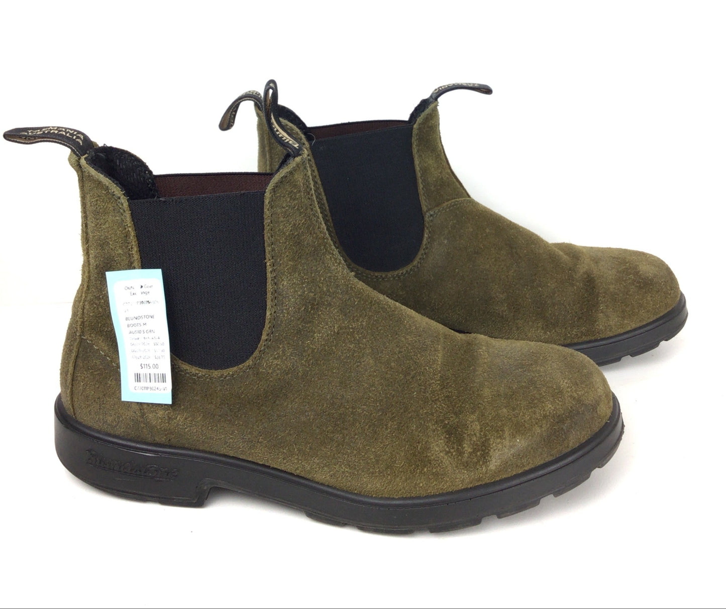 BLUNDSTONE BOOTS M AUS10.5 GRN