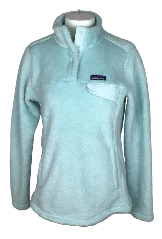 Patagonia Quarter Button Fleece Wmn MD Ice