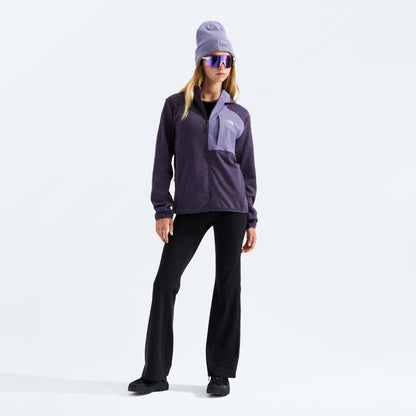 The North Face - Women's TNF Performance Fleece Full Zip Hoodie - Endless Dusk Dark Heather/Grounded Plum