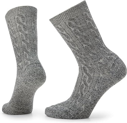 Smartwool - Everyday Cable Crew Socks - Medium Gray