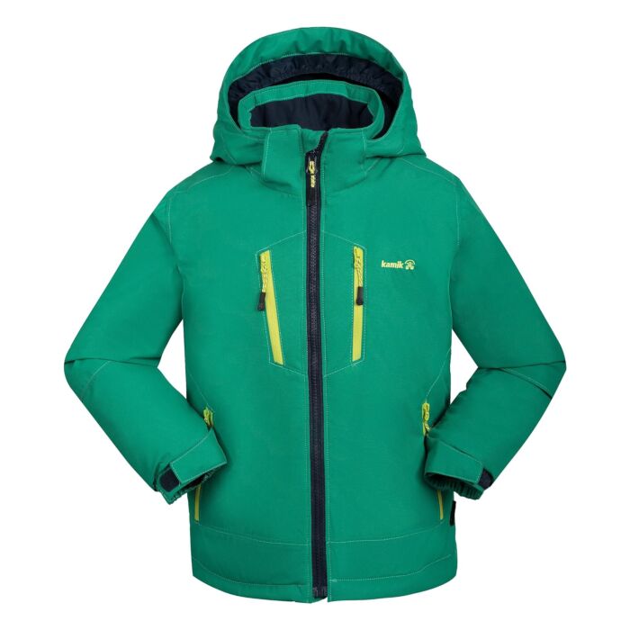 Kamik - Hux Winter Jacket - Boys' - Green/Midnight