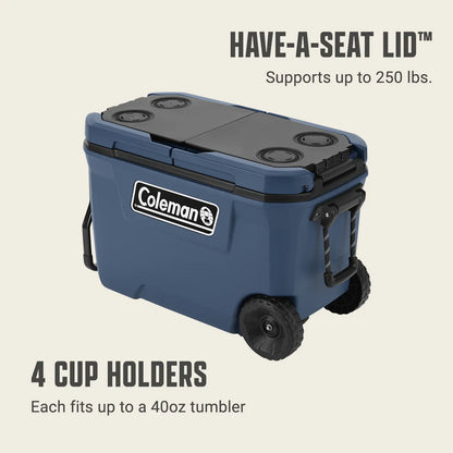 Coleman - Flex N Go Cooler Wheeled 62 QT