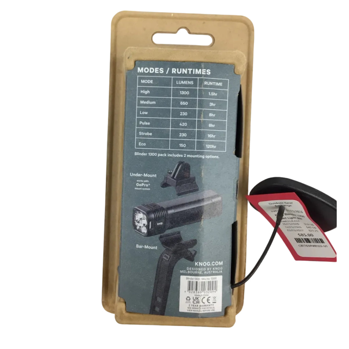 Knog Blinder 1300 Front Light Blk