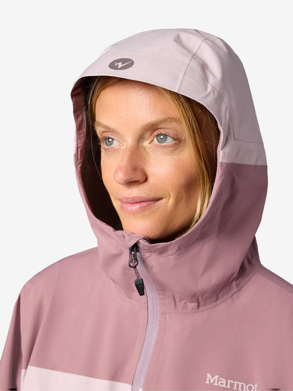 Marmot - Womens PreCip Evo Flex Jacket - Light Mauve/Dust