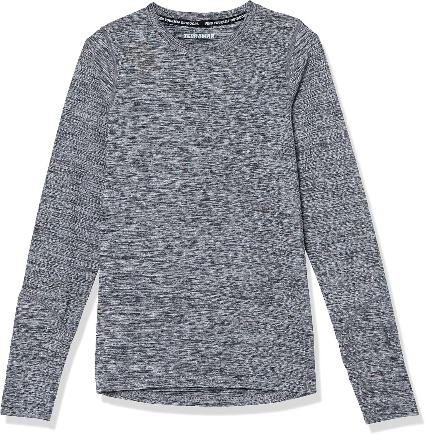 Terramar - Kids Thermolator 2.0 Crew - Dark Grey Melange