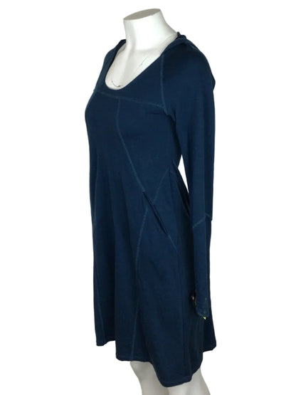Ibex Hooded Dress Wmn Sm Blue