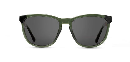Camp Eyewear - Arrowcrest - Fern / Walnut; Basic Polarized Grey