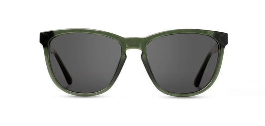 Camp Eyewear - Arrowcrest - Fern / Walnut; Basic Polarized Grey