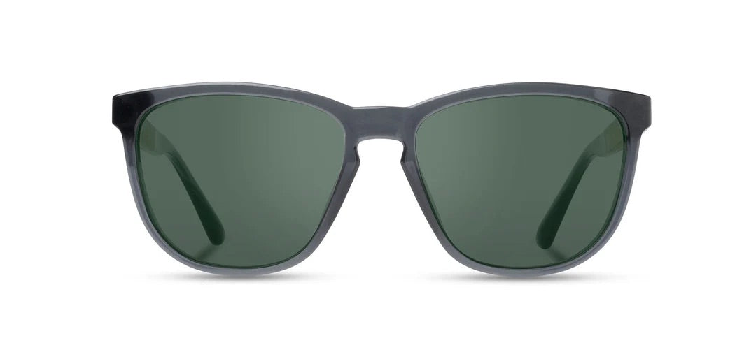 Camp Eyewear - Arrowcrest - Fog / Walnut; Basic Polarized G15