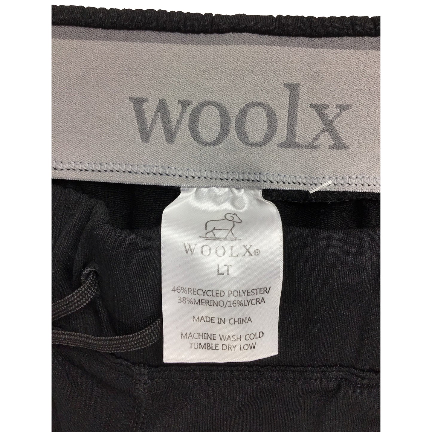 Woolx Joggers Men LG Tall Blk