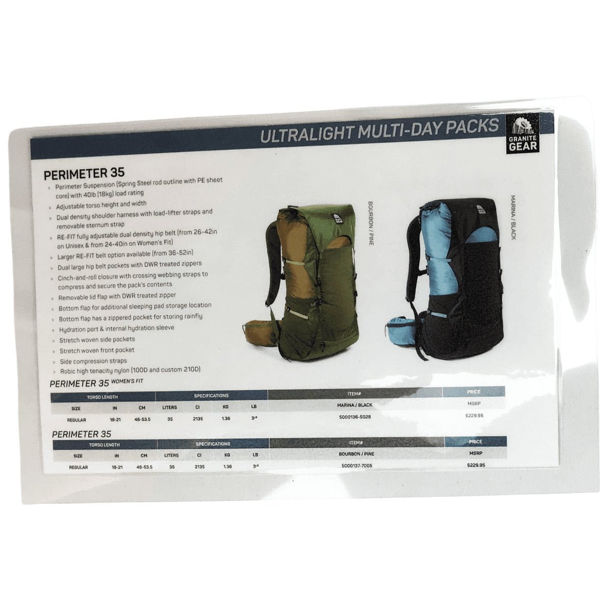 Granite Gear Perimeter 35L M OS Green