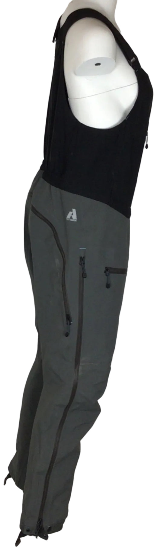 FIRST ASCENT FINE LINE BIBS W LG GREY