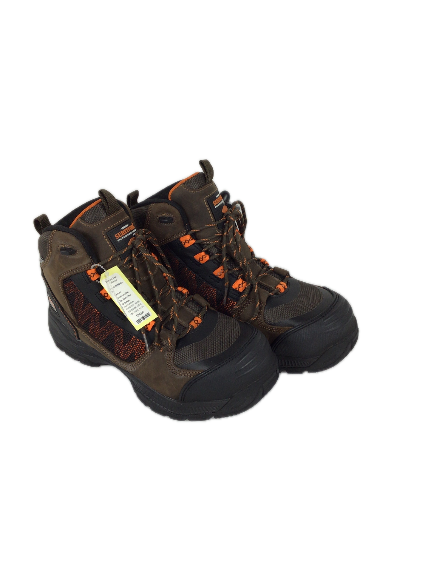 Herman Survivors Steel Toe Boots Men 10 Brown