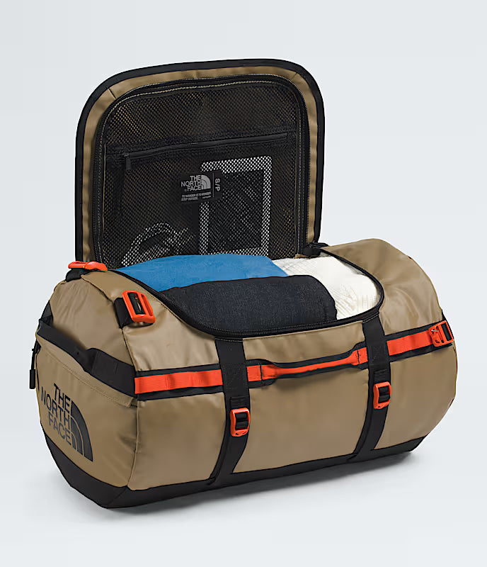 The North Face - Base Camp Duffel S - Cedar/TNF Black/Lava Red