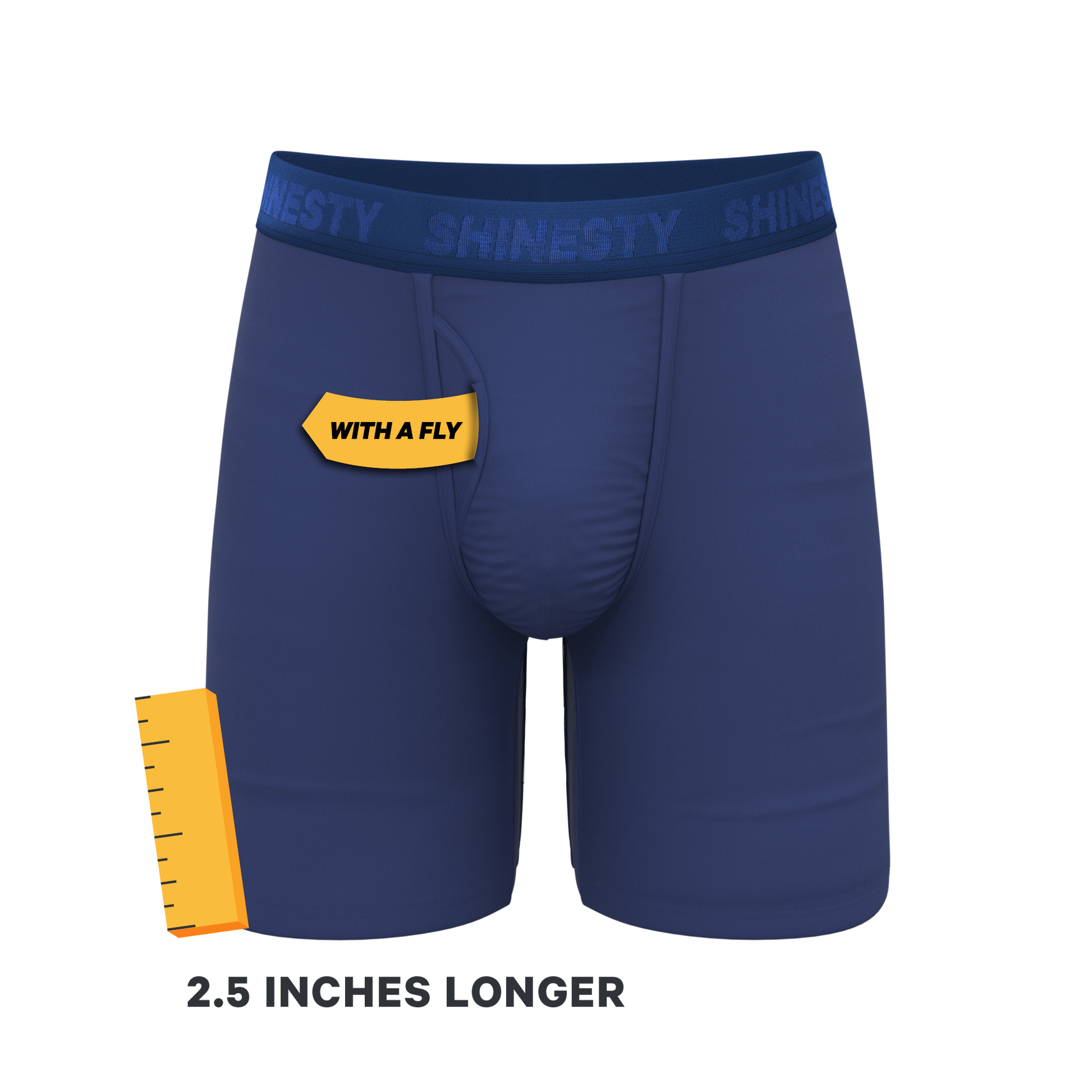 The Bloom Moon | Tonal Navy Ball Hammock® Boxer - Long Leg