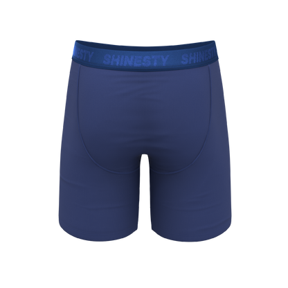 The Bloom Moon | Tonal Navy Long Leg Ball Hammock® Pouch Underwear With Fly