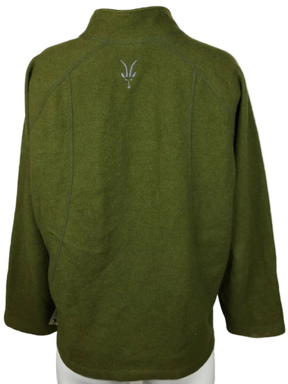 Ibex Quarter Zip Merino Pull Over Men LG Green