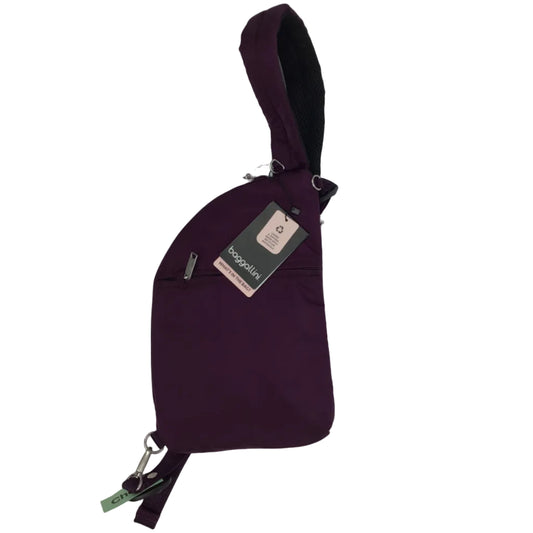 Baggalllini Securetex Anti-Thft Half Moon Purple