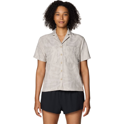 Mountain Hardwear - Sun Drift Cooling Short Sleeve Shirt - City Fog Brushstrokes Print