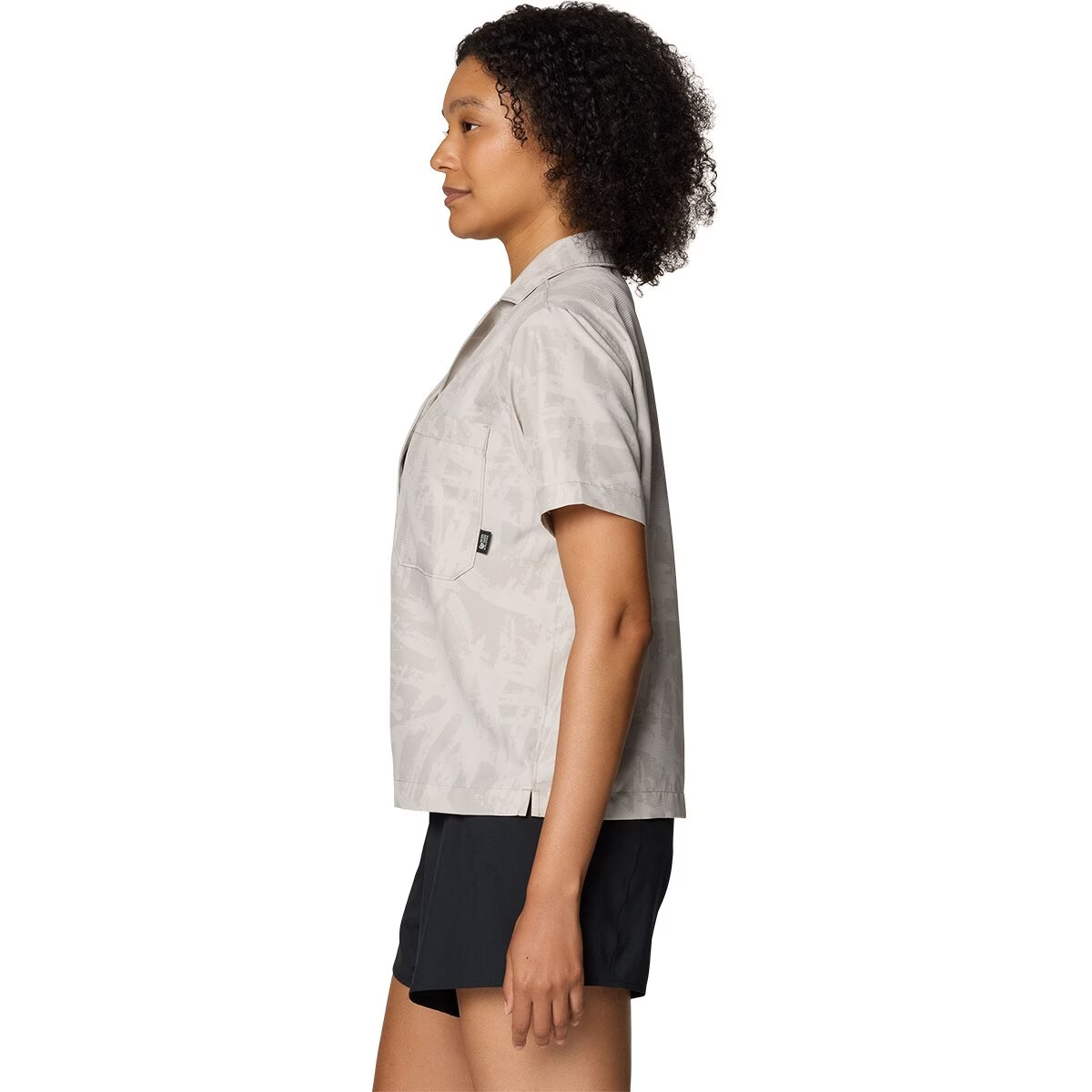 Mountain Hardwear - Sun Drift Cooling Short Sleeve Shirt - City Fog Brushstrokes Print