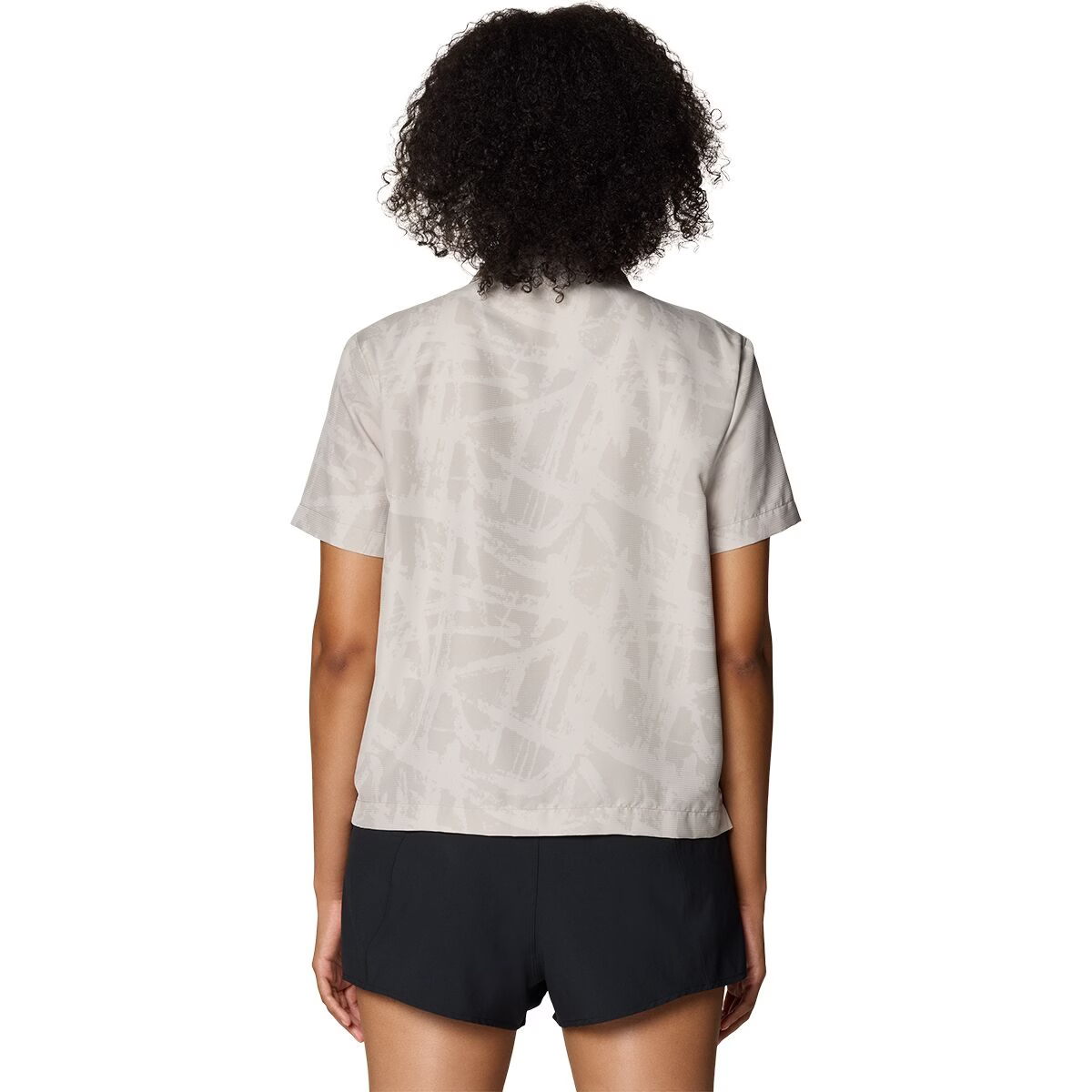Mountain Hardwear - Sun Drift Cooling Short Sleeve Shirt - City Fog Brushstrokes Print