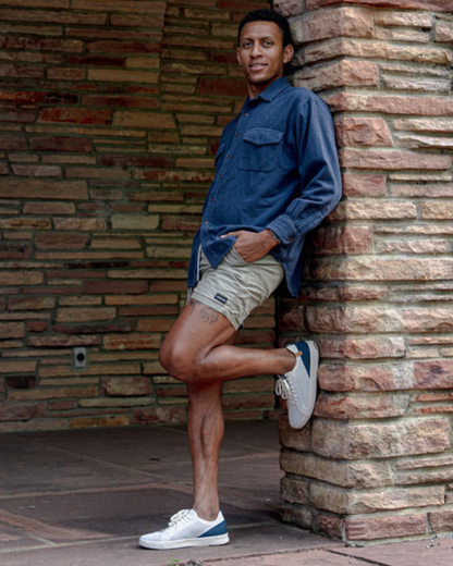 Cannon Knit M 2.0 White / Navy