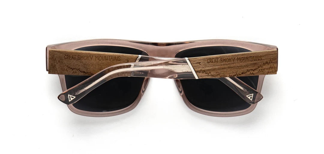 Camp Eyewear - Cliff - Dusk / Great Smoky Mountains Engraved; Grey Polarized