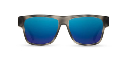 Camp Eyewear - Cliff - Matte Pearl Grey / Walnut; HD Plus Polarized Blue Flash