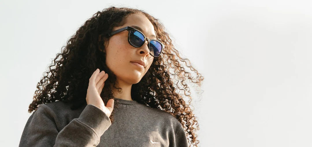 Camp Eyewear - Cove HD - Blue Opal // Ebony/HD Plus Polarized Blue Flash